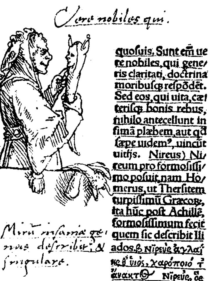 Han Holbein, marginal drawing in The Praise of Folly.